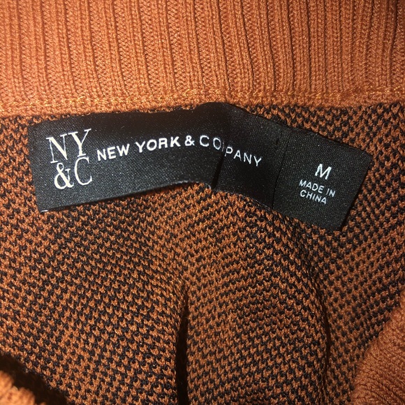 New York & Company Animal Print Knit Sweater Dress — Women’s M - Picture 4 of 8